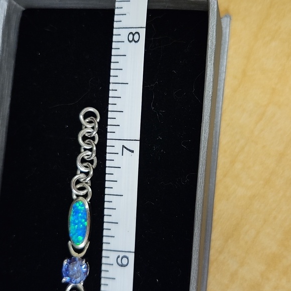 Tanzinite and Opal bracelet - Picture 6 of 6